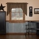preview thumbnail 9 of 10, Primitive Kitchen Curtains VHC Burgundy Check Swag Pair Rod Pocket Cotton Check - Swag 36x36x16