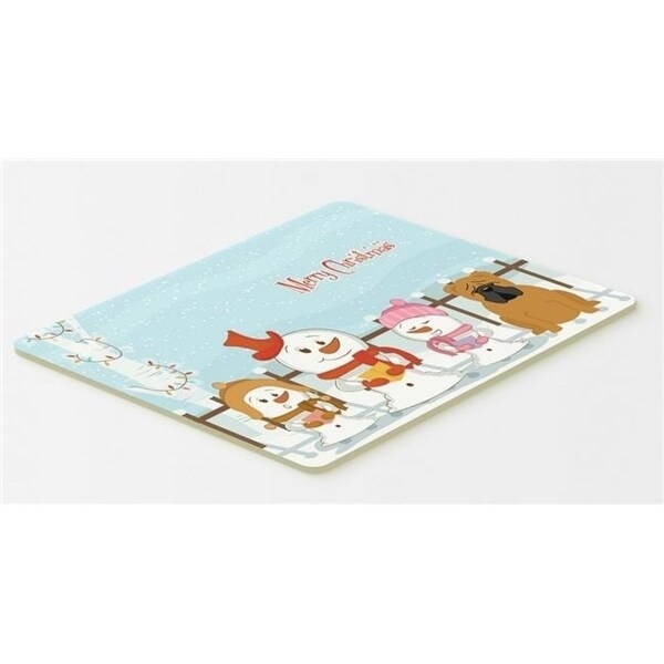 Carolines Treasures BB2453CMT Merry Christmas Carolers English Bulldog Red Kitchen or Bath Mat 20 x 30