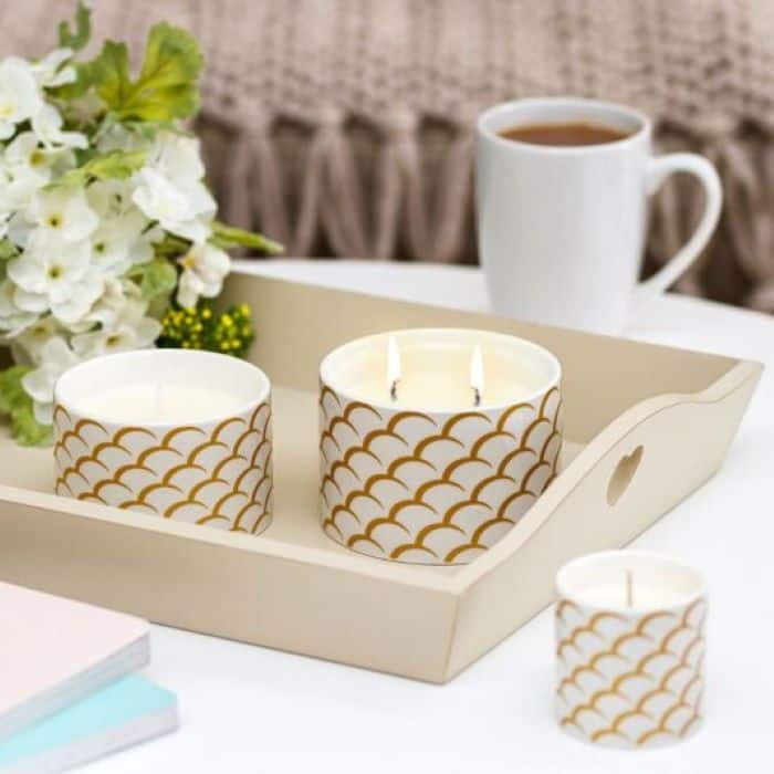 Wax Lyrical Fired Earth White Tea and Pomegranate Candle On Sale