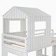 preview thumbnail 8 of 8, Playhouse-inspired Style Wooden Twin Over Full Bunk Bed