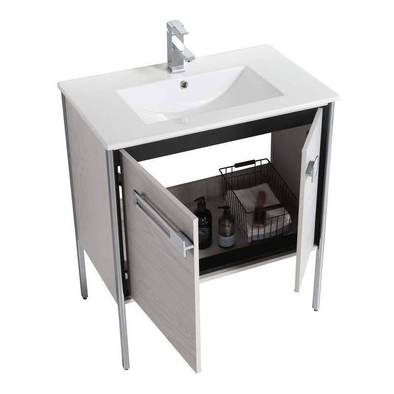 Fine Fixtures Oakville Bathroom Vanity with White Ceramic Sink