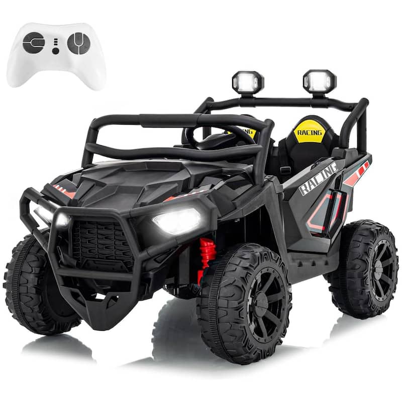 24V Ride On Toys 2 Seater Electric UTV Car Toy for Big Kids, White - Black