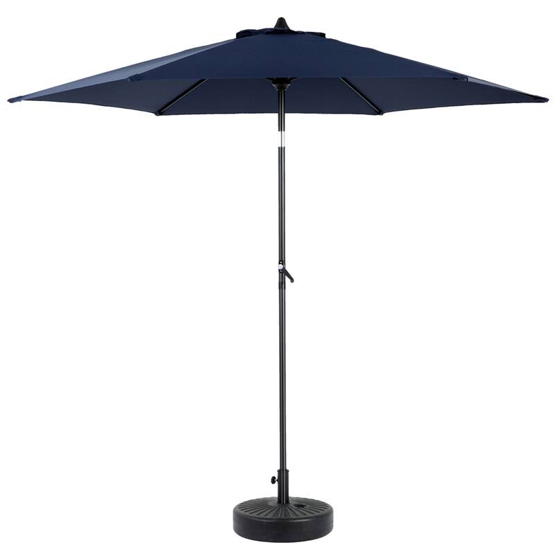 104" Patio Umbrella with Push Button Tilt,6 Ribs and Crank (No Base)