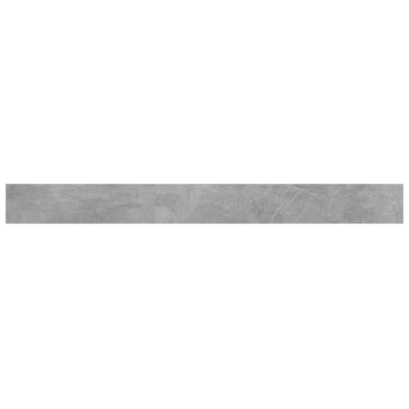 vidaXL Bookshelf Boards 8 pcs Concrete Gray 39.4"x3.9"x0.6" Chipboard
