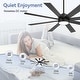 preview thumbnail 103 of 193, 42/48/52/56/60/65-IN LED Ceiling Fan with Light Kit and Remote(5/6/7/8-Blade)