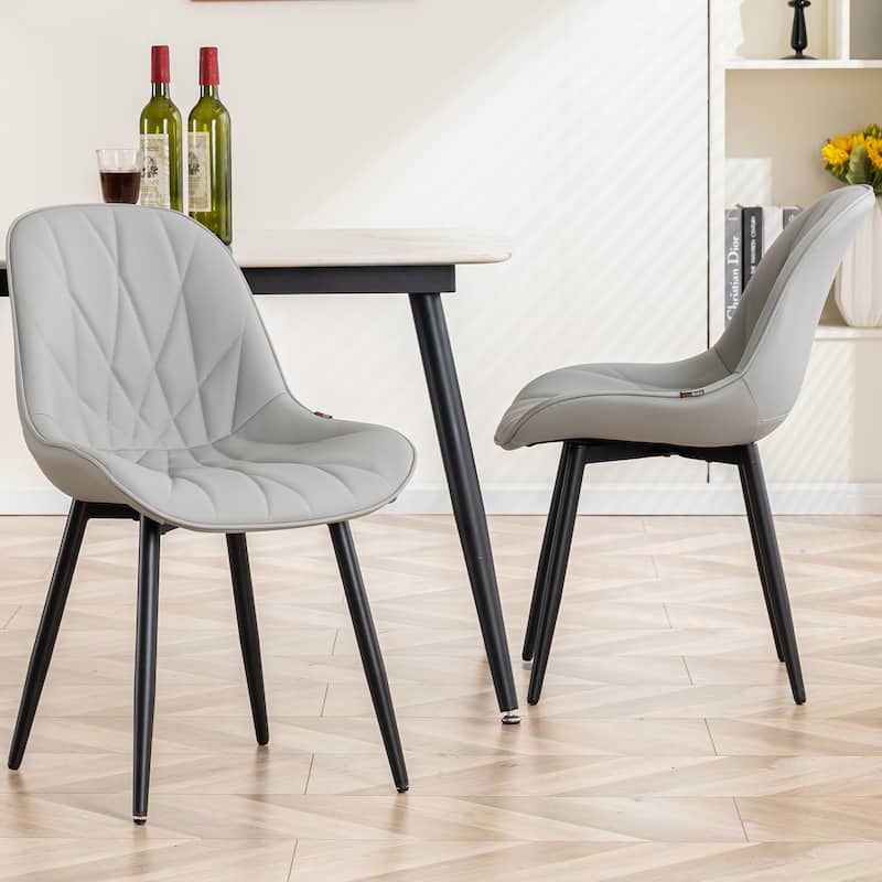 Upholstered Dining Chairs Set of 2 Modern Kitchen Chairs