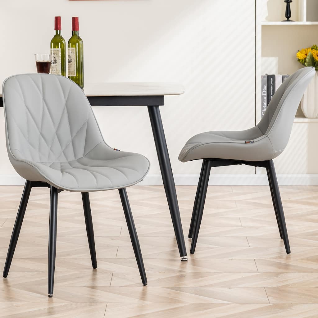 Upholstered Dining Chairs Set of 2 Modern Kitchen Chairs