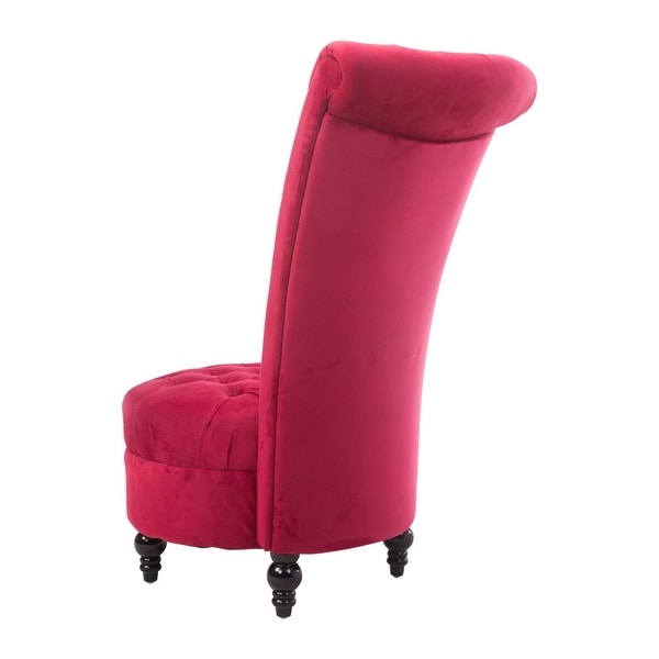 Pink high sales back chair