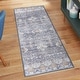 preview thumbnail 65 of 204, Gertmenian Crystal Print Washable Digital Printed Flat Pile Polyester Slip Resistant Area Rug Collection