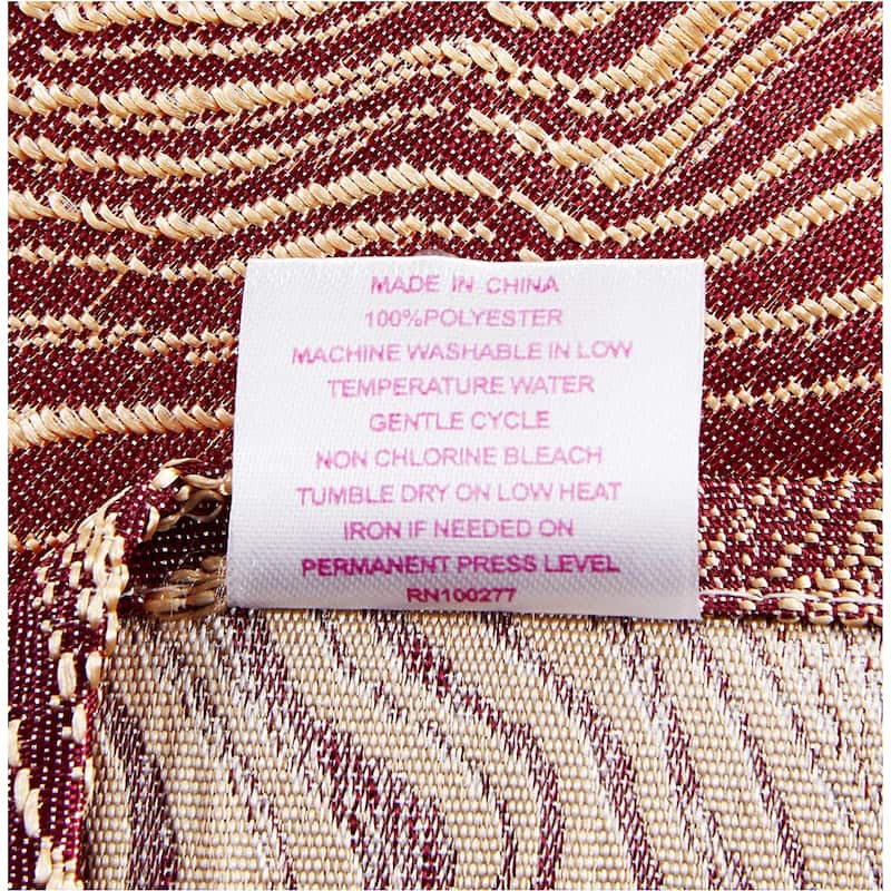 Violet Linen Boutique Zebra Patern, 13 Inch by 70 Inch, Decorative Table Runners