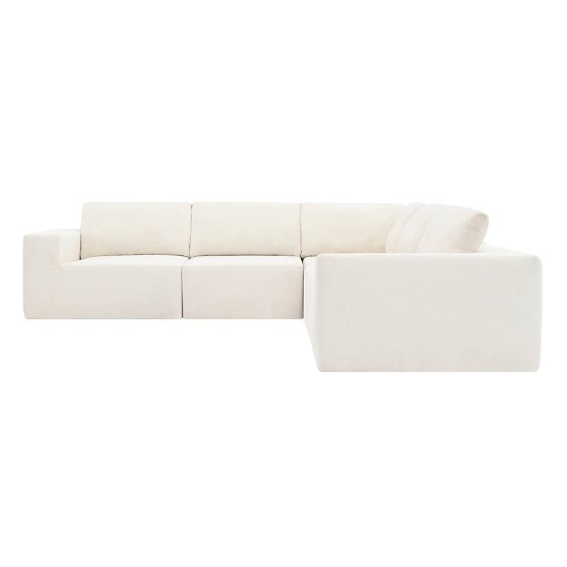 Modular L Shaped Sectional Sofa,Floor Couch Set,Upholstered Furniture