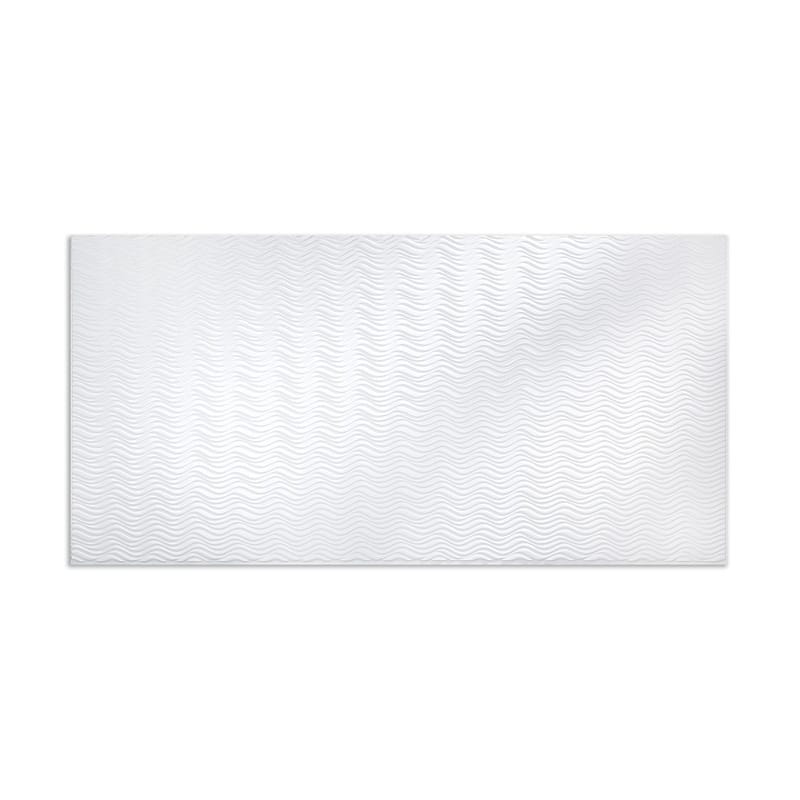 FASÄDE Current Horizontal 4-foot x 8-foot PVC Wall Panel in Gloss White - 4 x 8