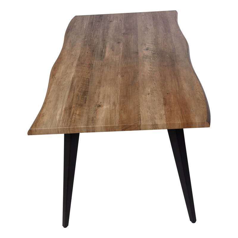 LeisureMod 7-pc Dining Set Ravenna Table and 6 Ervilla Chairs