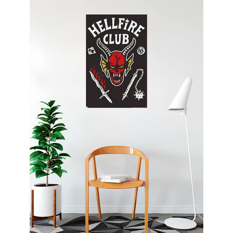 Stranger Things S4 The Hellfire Art Poster - 24 x 36 Inch