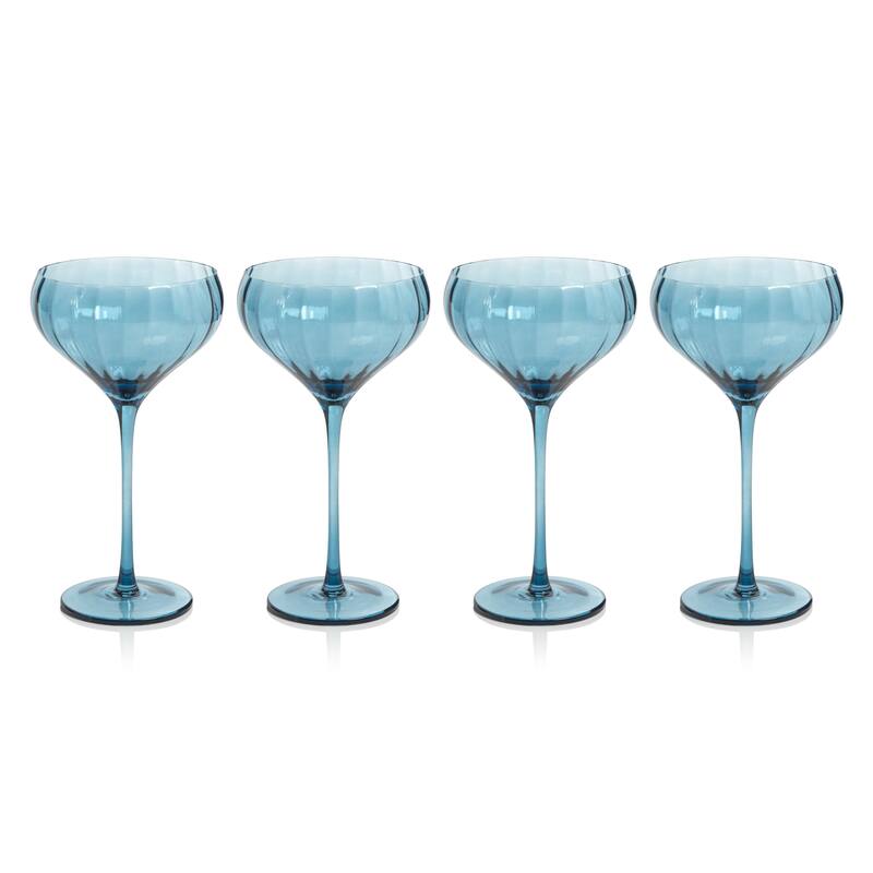 Malden Optic Cocktail Glasses, Set of 4