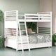 preview thumbnail 1 of 58, Elegant Twin over Twin Wood Bunk Bed with Built-in Ladder and 2 Drawers, Maximized Space, Solid Construction White