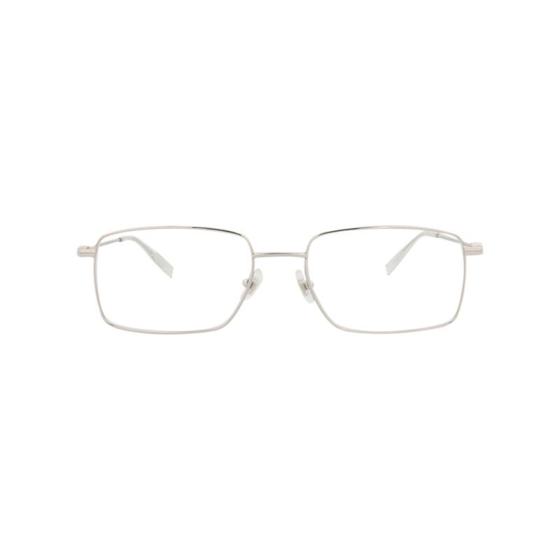 Montblanc Square-Frame Metal Optical Frames - Silver Silver Transparent - Silver