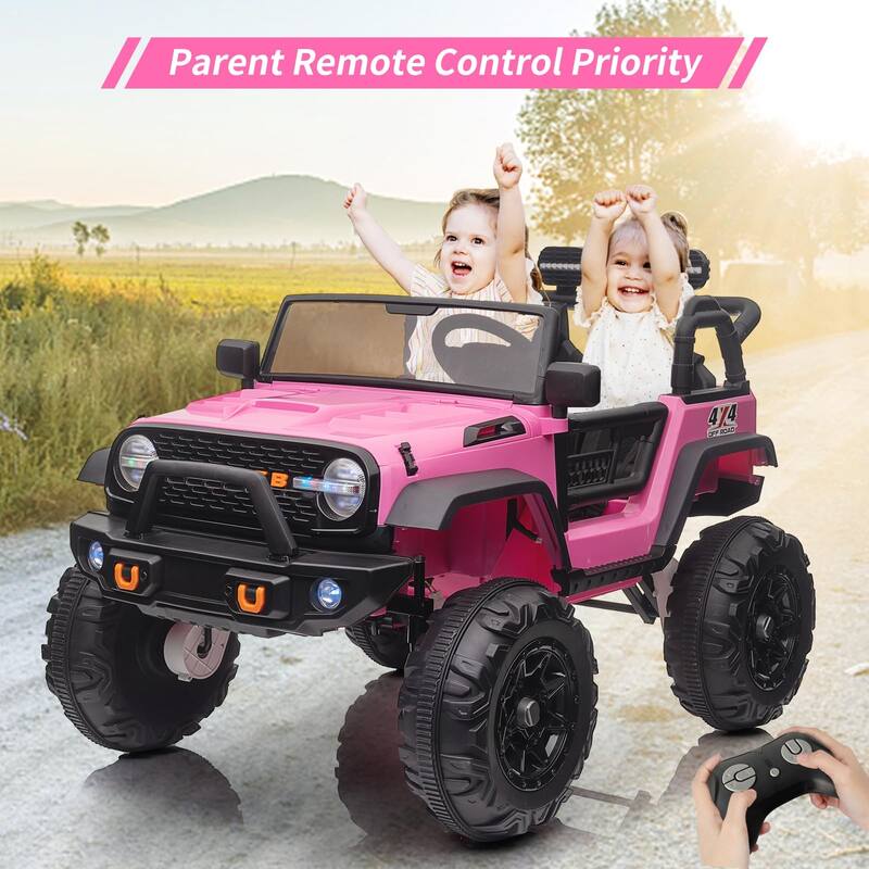 2 Seats 24V Kids Ride on Truck with Remote Control