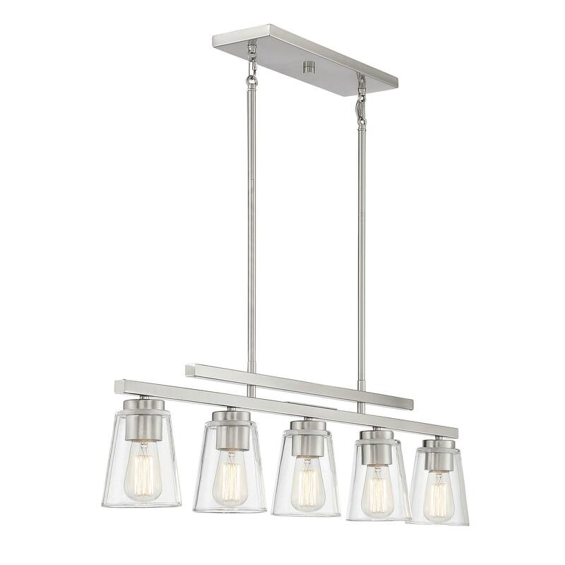 Savoy House Calhoun 5 Light 5" Wide Linear Chandelier
