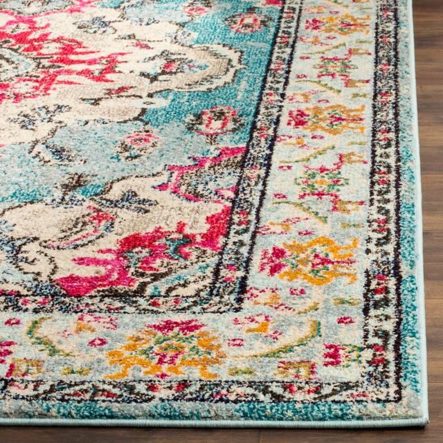 SAFAVIEH Monaco Lillie Boho Medallion Distressed Area Rug