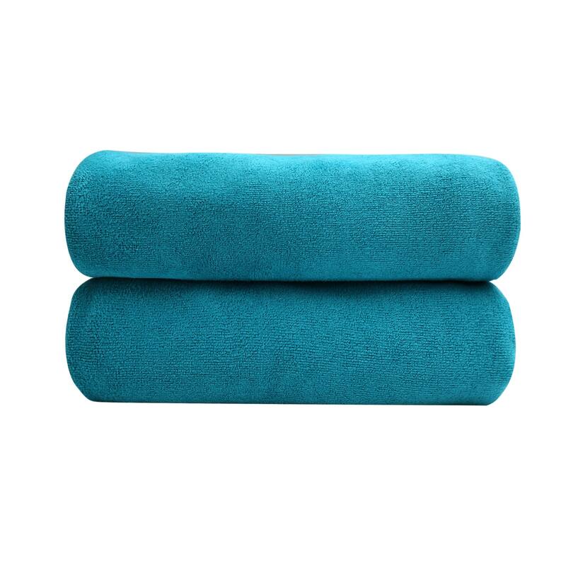 Oversized Bath Towel Set of 2 - Teal