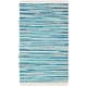 preview thumbnail 60 of 79, SAFAVIEH Handmade Rag Rug Velija Casual Stripe Cotton Rug 3' x 5' - Turquoise/Multi - Rectangle