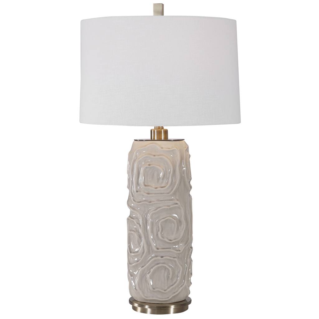 Uttermost Zade Warm Grey Table Lamp