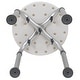 preview thumbnail 12 of 15, Tool-Free 300 Lb. Capacity, Adjustable White Bath & Shower Stool - 14.25"D x 14.25"W x 14" - 20.75"H