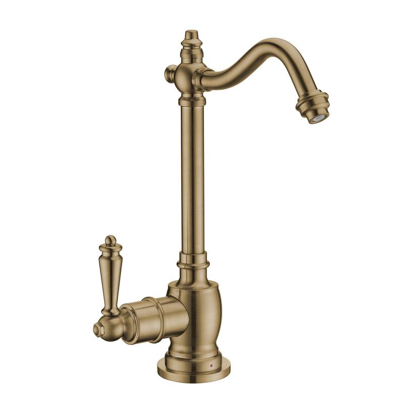Whitehaus Forever Hot Point of Use Traditional Hot Water Drinking - Antique Brass