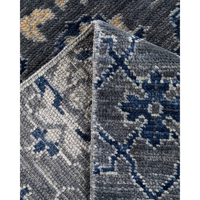 Modern One-of-a-Kind Handmade Area Rug - Gray, 9' 1" x 12' 2" - 9' 1" x 12' 2"