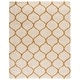 preview thumbnail 27 of 122, SAFAVIEH Hudson Shag Ogee Trellis 2-inch Thick Area Rug 8' x 10' - Ivory/Gold