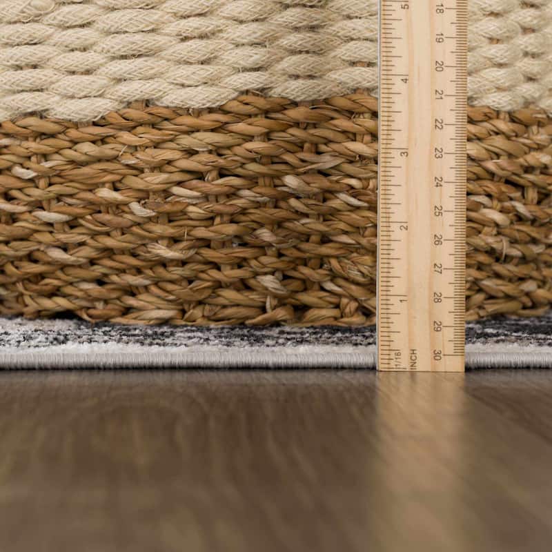 Hauteloom Cabacungan Hallway, Kitchen Machine Washable Runner Rug - Black, Taupe, Peach - 2'7" x 7'3"