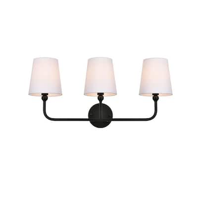 Elegant Lighting LD7322W26 Senna 3 Light 26" Wide Vanity Light