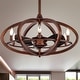 preview thumbnail 1 of 4, Copper Grove Raton 29-inch Antique Bronze Ceiling Fan 6 Light