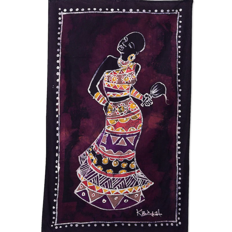 Novica Handmade Empress Dance Cotton Wall Hanging