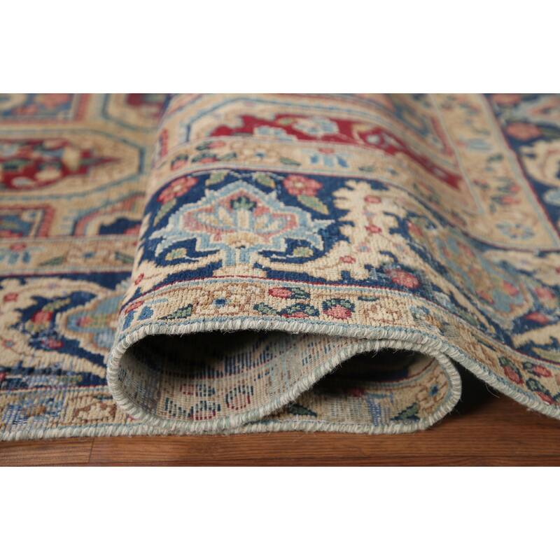 Kerman Persian Antique Area Rug Handmade Wool Carpet - 6'6" x 9'6"