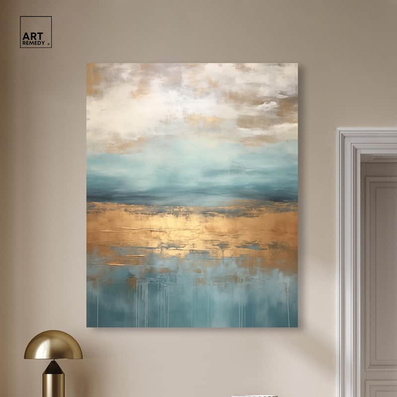 Cloudscape in Gold III Canvas by Art Remedy, Gallery Wrapped