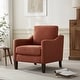 preview thumbnail 1 of 9, Fabric Modern Accent Chair Armchair Orange
