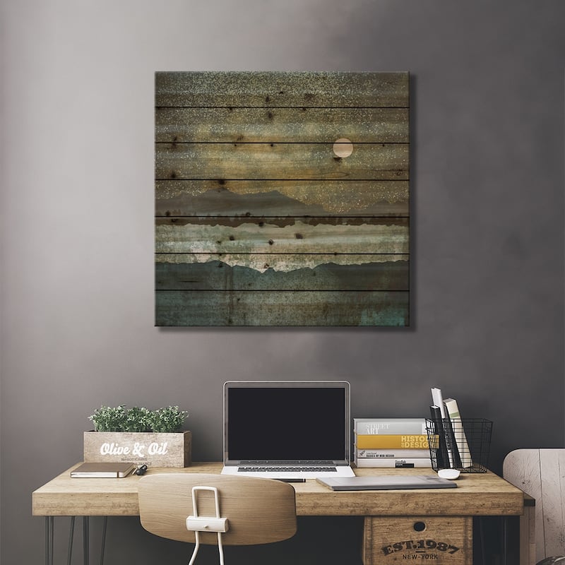 Stars Print On Wood by SpaceFrog Designs - Multi-Color