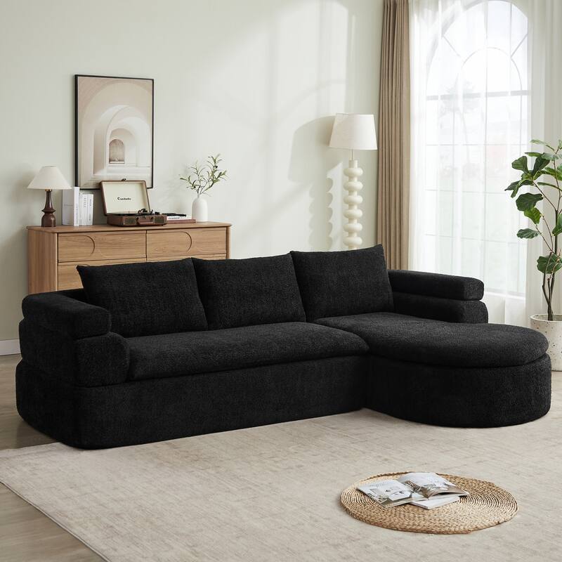 Christopher Knight Home - Compressed Modern L-Shape Upholstered Modular Sectional Sofa