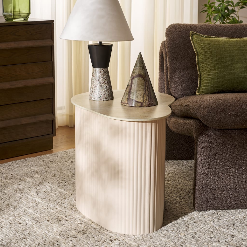 SAFAVIEH Home Mtp Small Ceramic Side Table, Fully Assembled - 23"W x 17"D x 18"H