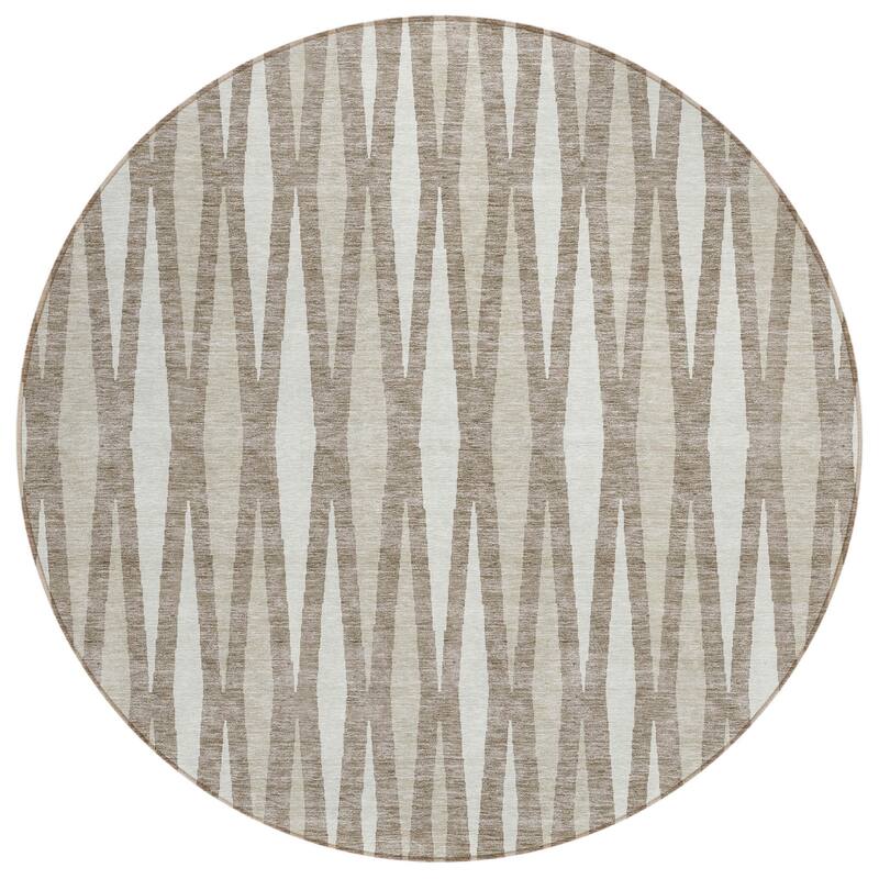 HomeRoots Geometric Transitional Rectangle Outdoor Rug