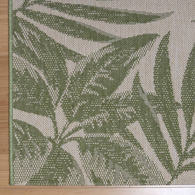 Gertmenian Solterra Nautical Coastal Tropical Weather Resistant Polypropylene Flatweave Indoor/ Outdoor Area Rug Collection