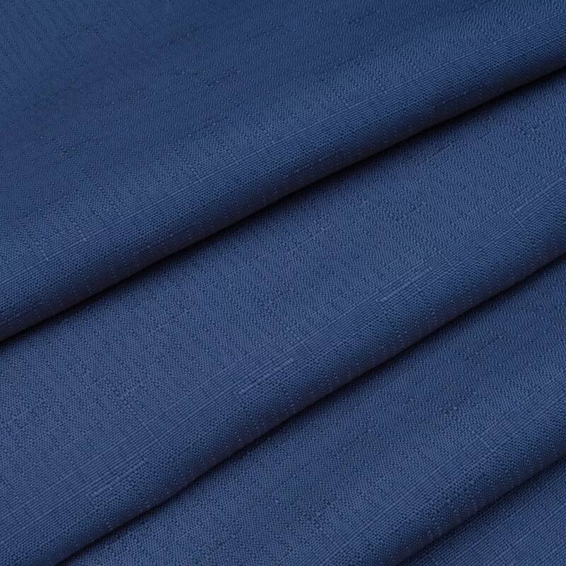 No Hook Slub Linen Texture Shower Curtain with PEVA Snap-in Liner