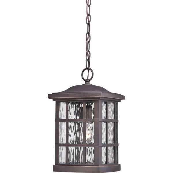 slide 2 of 3, Stonington 1-Light Outdoor Hanging Lantern in Palladian Bronze