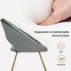 preview thumbnail 22 of 28, Costway Modern Velvet Accent Chair Upholstered Vanity Chair w/Golden - See Details