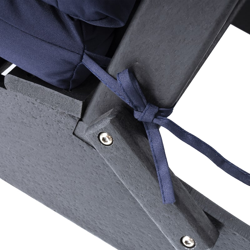 Outdoor Adirondack Chair Cushion Rocking Chair Cushions Thickened Patio Chair Pad with Sunbrella