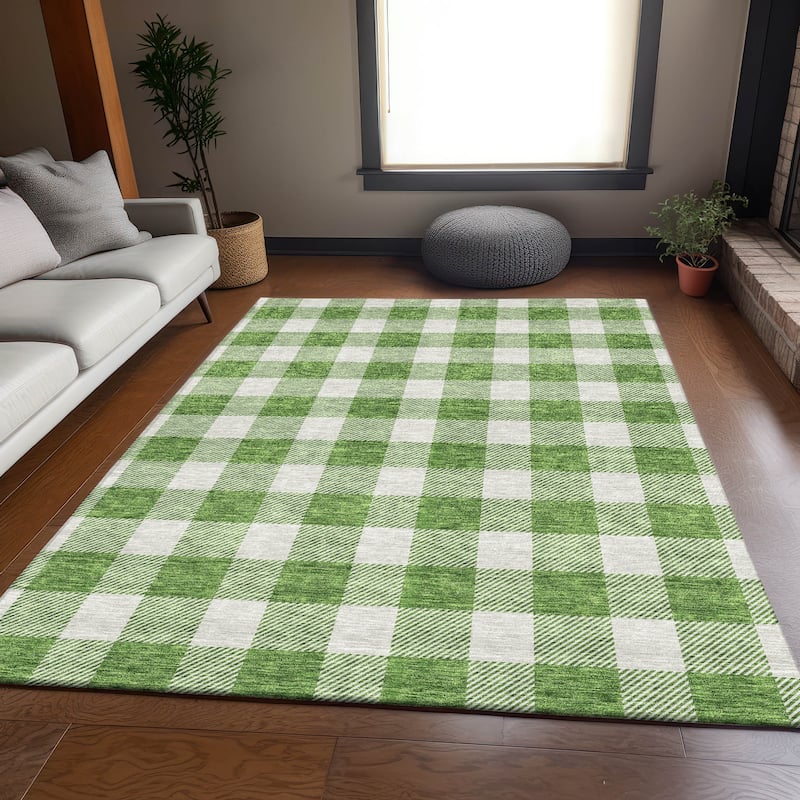 Premium Washable Super Soft Plaid Mayfield Rug