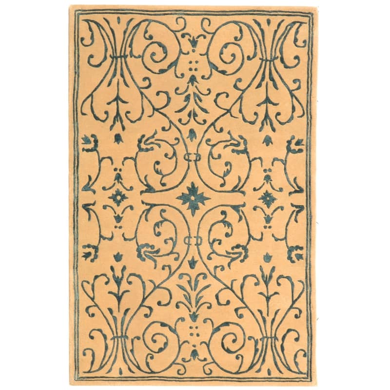 SAFAVIEH Handmade French Tapis Nonita Shabby Chic Oriental Wool