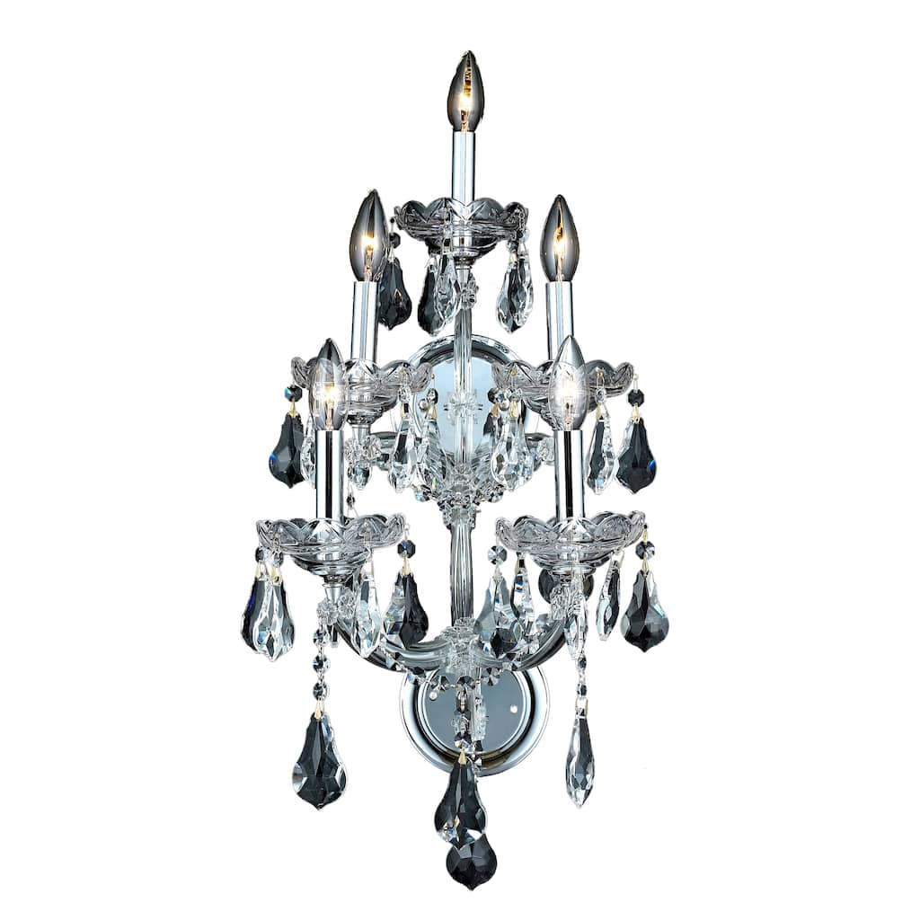 Fleur Illumination 5 light Chrome Wall Sconce